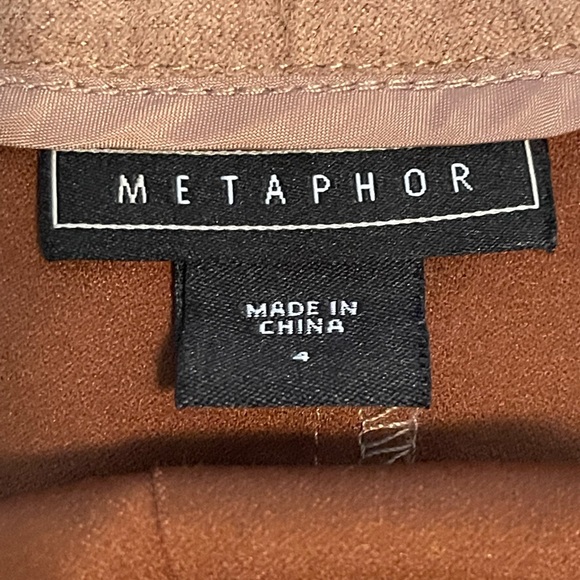 METAPHOR | Faux Suede Snap Front Skirt - Picture 3 of 8